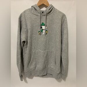 Peanuts Snoopy Woodstock Scout Rangers Gray Pullover  Sweater Hoodie Size L